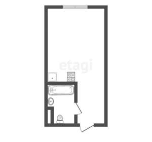 Студия квартира, вторичка, 21м2, 1/17 этаж