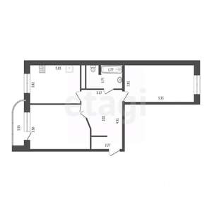 2-к квартира, вторичка, 58м2, 11/14 этаж