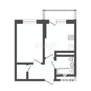 1-к квартира, вторичка, 32м2, 10/17 этаж