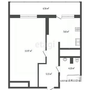 1-к квартира, вторичка, 32м2, 10/17 этаж