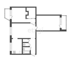3-к квартира, вторичка, 59м2, 9/9 этаж