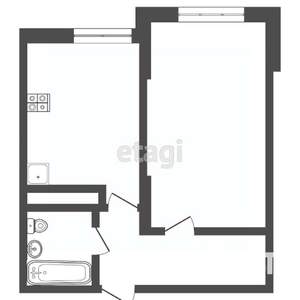 1-к квартира, вторичка, 39м2, 2/17 этаж