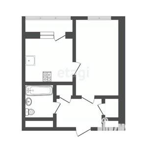 1-к квартира, вторичка, 35м2, 2/10 этаж