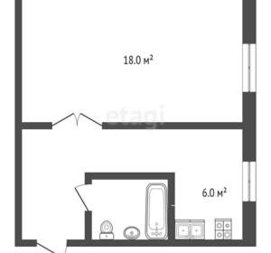 1-к квартира, вторичка, 31м2, 1/9 этаж