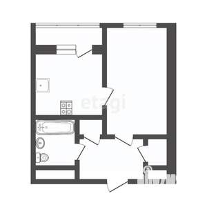 1-к квартира, вторичка, 35м2, 2/10 этаж