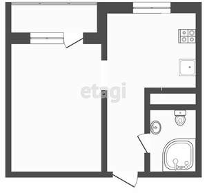 1-к квартира, вторичка, 40м2, 2/9 этаж