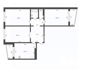 3-к квартира, вторичка, 91м2, 1/10 этаж