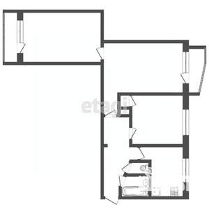 3-к квартира, вторичка, 60м2, 9/9 этаж