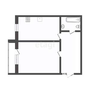 1-к квартира, вторичка, 42м2, 3/4 этаж