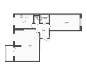 3-к квартира, вторичка, 61м2, 7/17 этаж