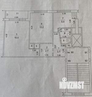 2-к квартира, вторичка, 46м2, 5/9 этаж
