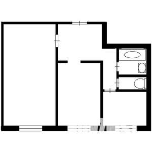 2-к квартира, вторичка, 47м2, 8/9 этаж