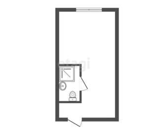 Студия квартира, вторичка, 18м2, 5/5 этаж