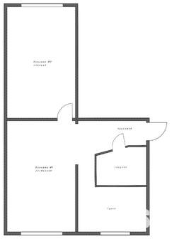 2-к квартира, вторичка, 44м2, 3/5 этаж