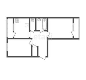 2-к квартира, вторичка, 65м2, 5/15 этаж