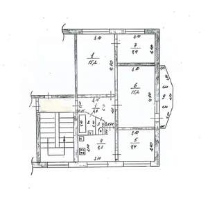 4-к квартира, вторичка, 63м2, 2/5 этаж