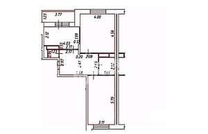 2-к квартира, вторичка, 63м2, 9/17 этаж