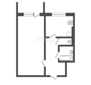 1-к квартира, вторичка, 31м2, 2/5 этаж