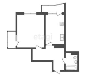 1-к квартира, вторичка, 50м2, 4/15 этаж