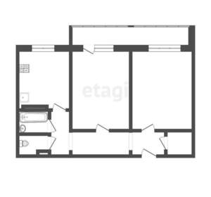 2-к квартира, вторичка, 56м2, 2/17 этаж