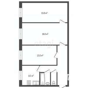 3-к квартира, вторичка, 65м2, 8/9 этаж