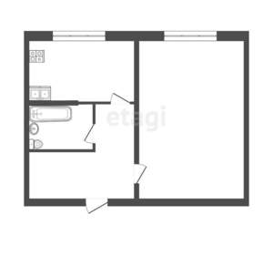 1-к квартира, вторичка, 33м2, 5/6 этаж