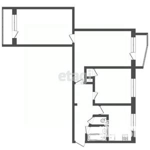 3-к квартира, вторичка, 59м2, 4/9 этаж