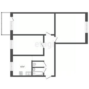 3-к квартира, вторичка, 61м2, 7/9 этаж