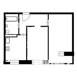 2-к квартира, вторичка, 51м2, 2/16 этаж