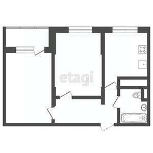 2-к квартира, вторичка, 59м2, 2/4 этаж